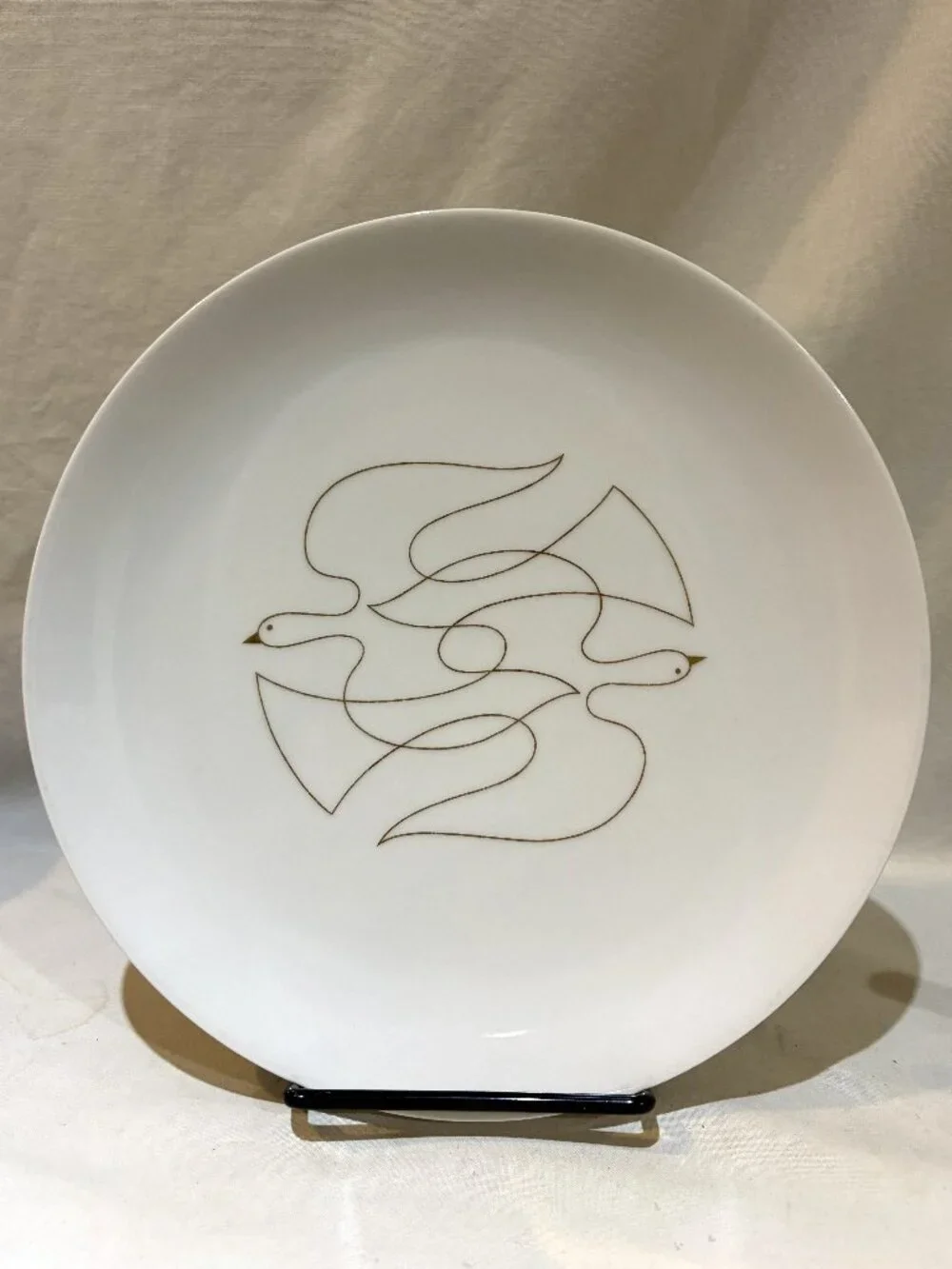 Arzberg Jean Luce Two Doves Golden Swallow Plate Germany 10
